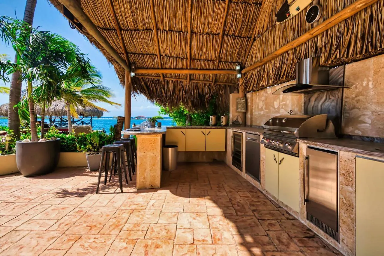 Willa Private Beach Ocean Front Boat Dock Tiki Bar Savaneta Aruba